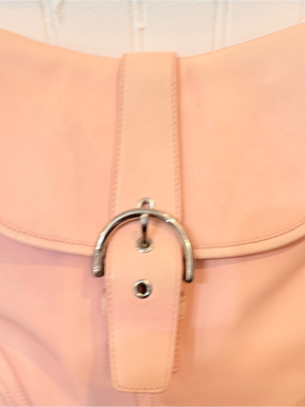 Coach Blush Pink Leather Bucket Shoulder Bag - Picture 4 of 8
